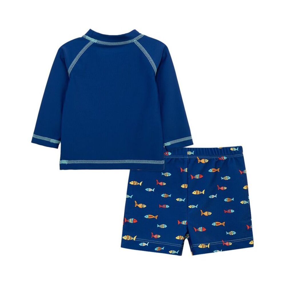 Little Me Boys Fish Rashguard Set - Picture 2 of 3